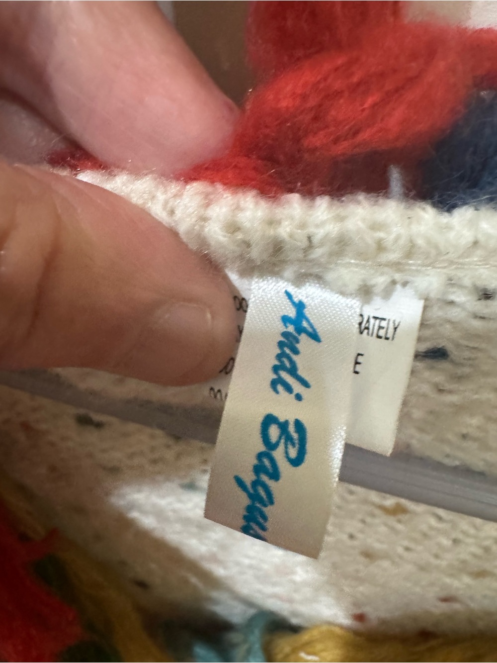 Festival Colorful Multi-Stripe Fringe Knit Cardigan - Picture 5 of 10